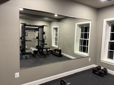 Home Gym Mirror Installation project photo.