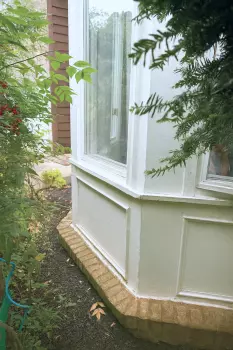 Full Exterior Trim Replacement Around Bay Window project photo.