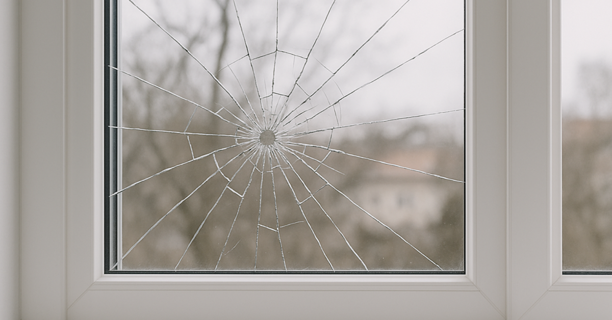 Cracked Window Glass? Here’s Why You Shouldn’t Wait — and What to Do About It