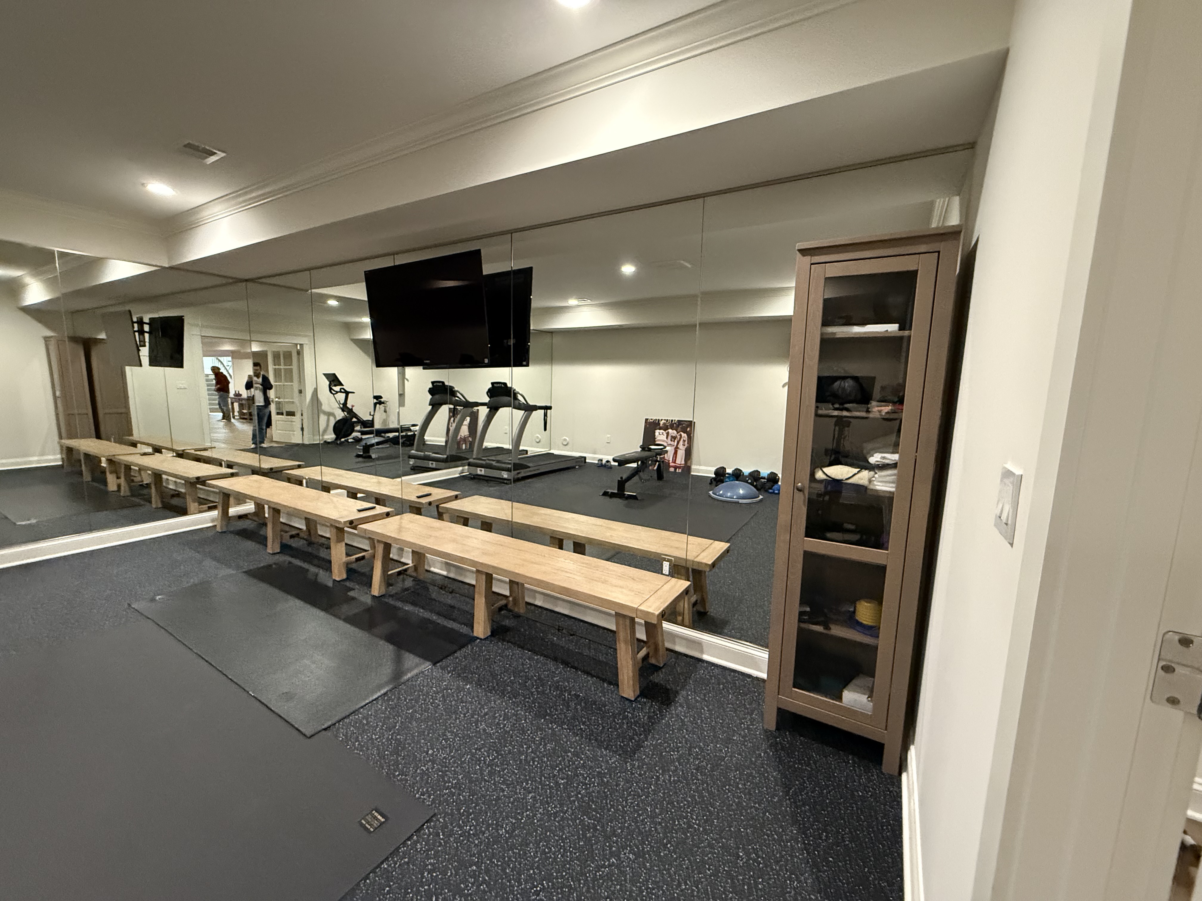 Home Gym Mirror Installation after 0 photo.