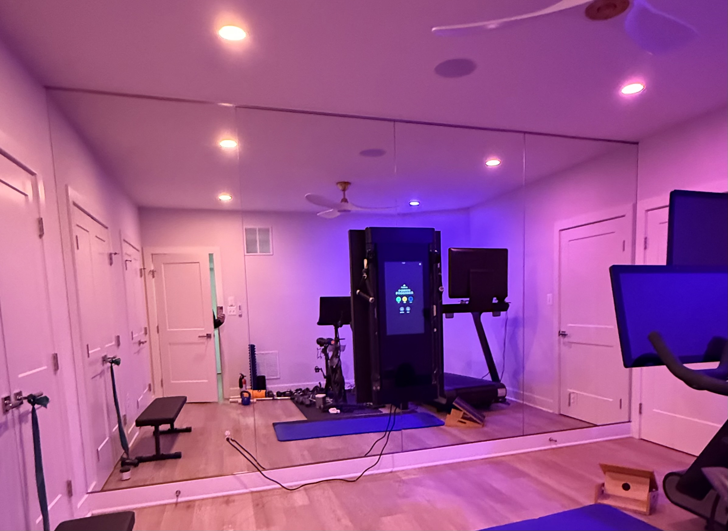 Mirror Installation for Home Gym after 0 photo.