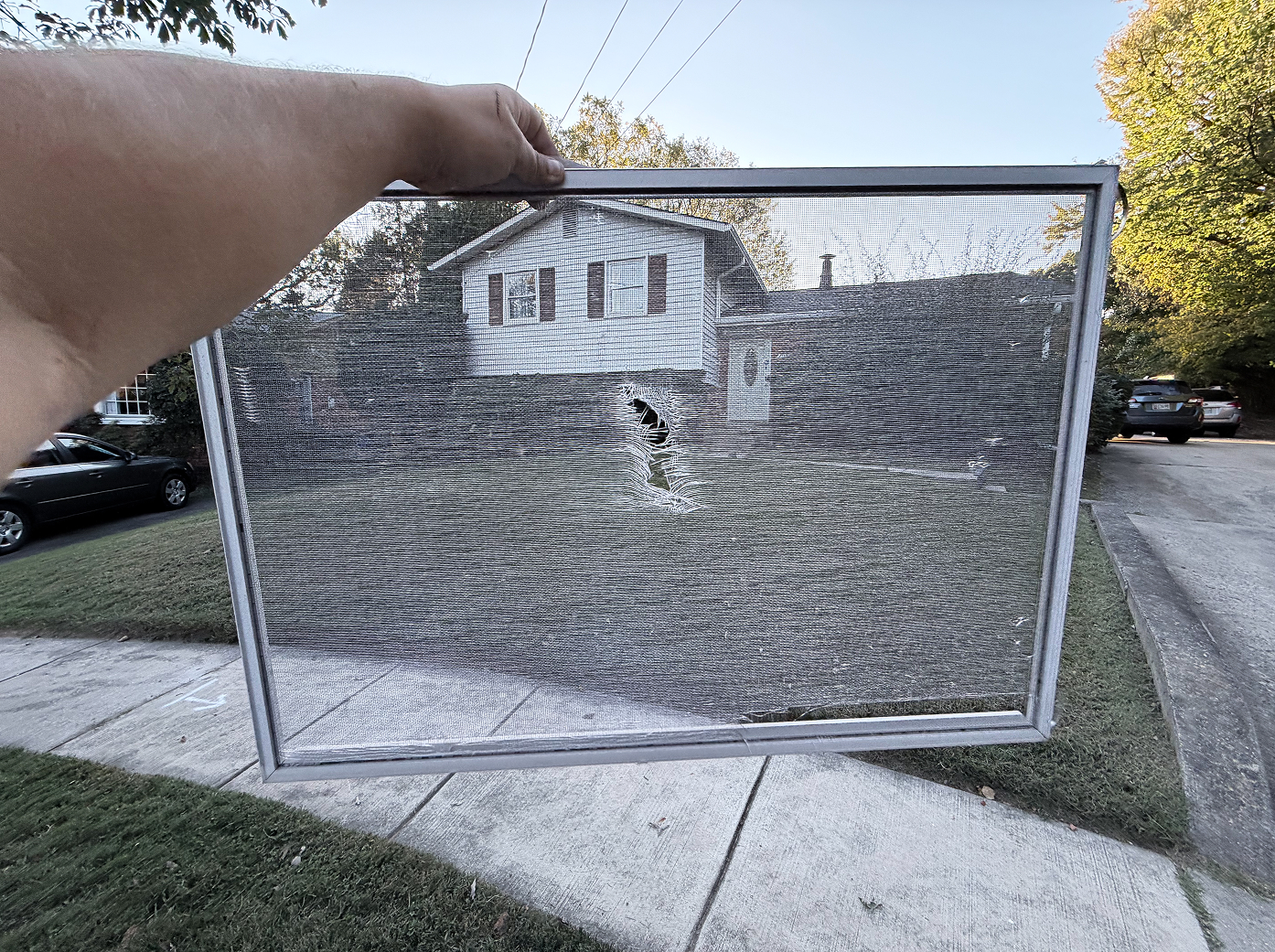 Window Screen Replacement before 0 photo.