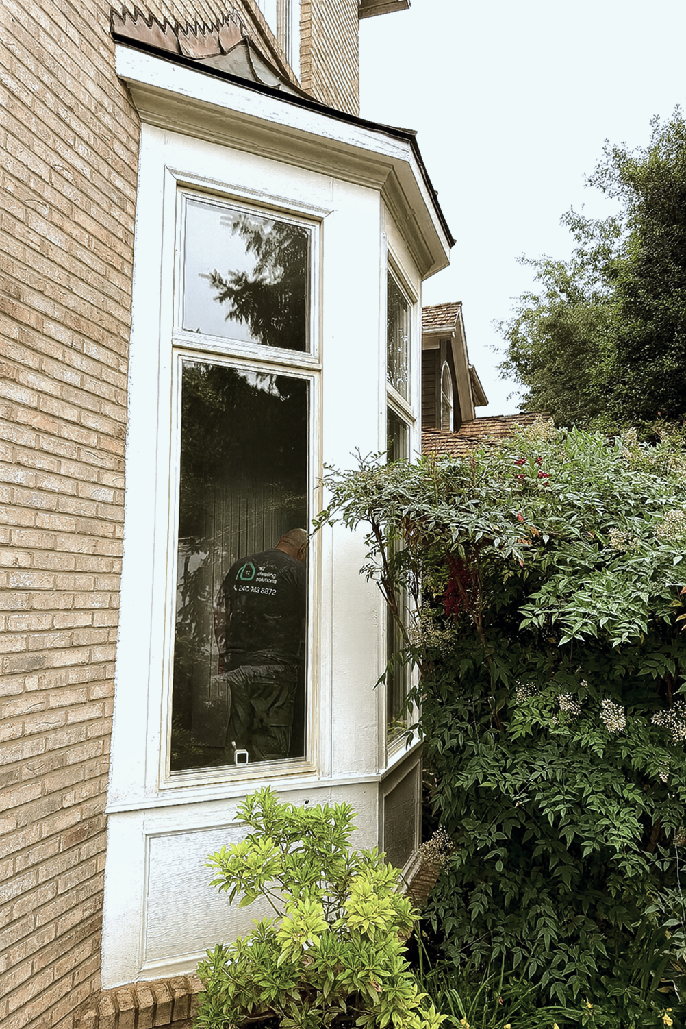 Full Exterior Trim Replacement Around Bay Window before 0 photo.