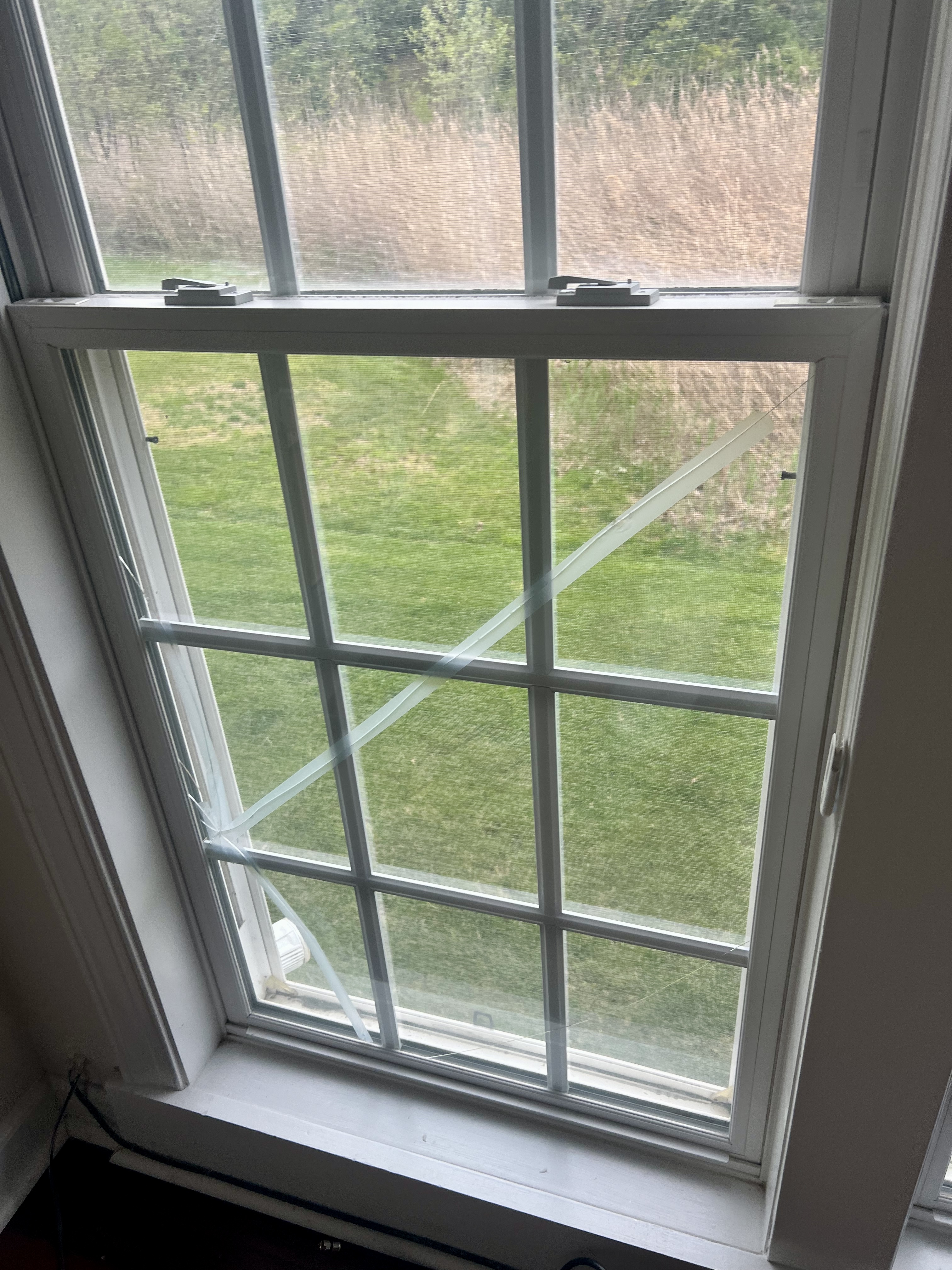 Broken Window Glass Replacement before 0 photo.