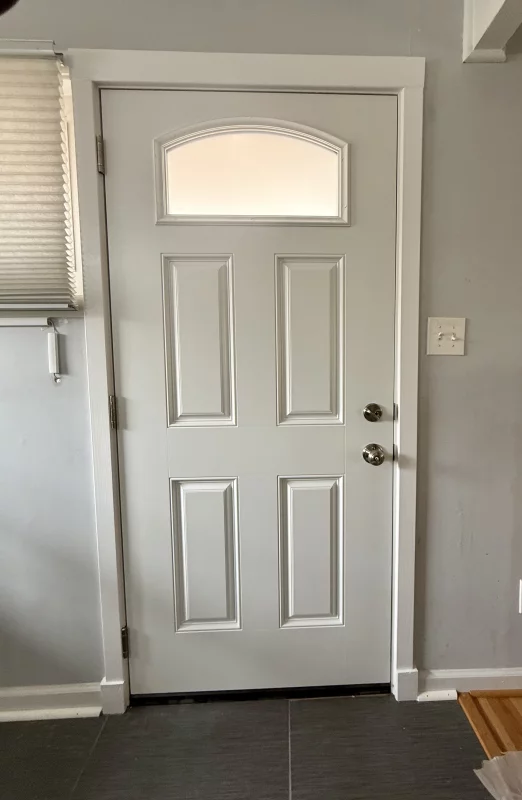 Fiberglass Entry Door Installation gallery photo.